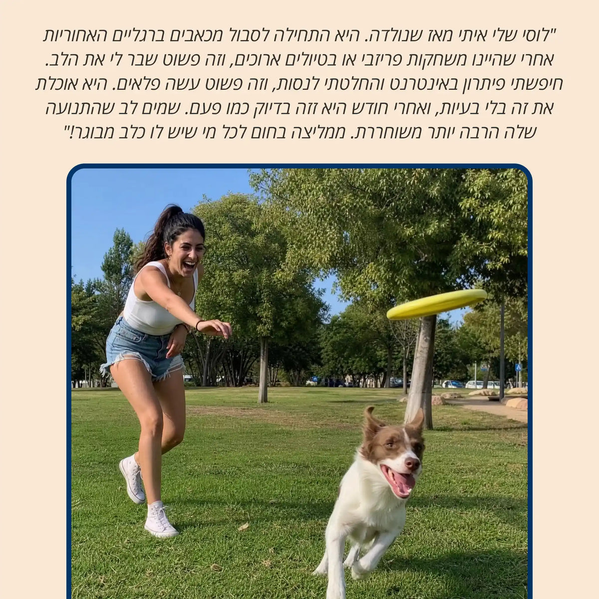 מחמדלי MOVE - תוסף לבריאות המפרקים ותנועה ללא כאב לכלבים